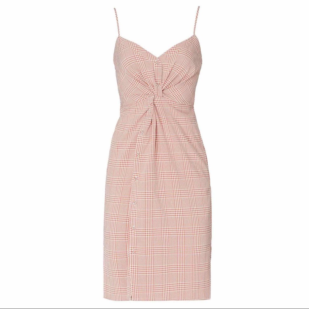ASTR Red Checked Max Dress